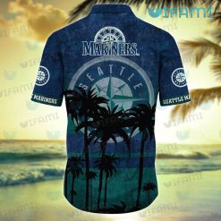 Seattle Mariners Hawaiian Shirt Coconut Tree Mariners Present Back