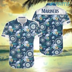 Seattle Mariners Hawaiian Shirt Flamingo Tropical Flower Mariners Present