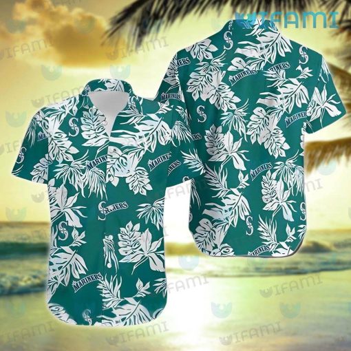 Seattle Mariners Hawaiian Shirt Palm Leaves Mariners Gift