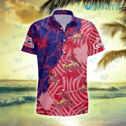 St Louis Cardinals Hawaiian Shirt Big Hibiscus St Louis Cardinals Present