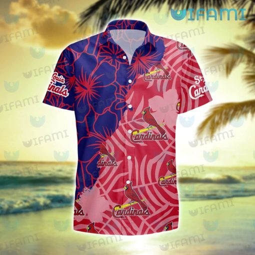 St Louis Cardinals Hawaiian Shirt Big Hibiscus St Louis Cardinals Gift