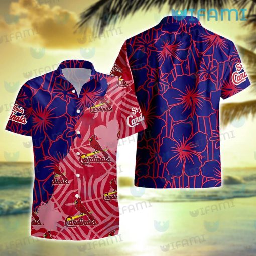 St Louis Cardinals Hawaiian Shirt Big Hibiscus St Louis Cardinals Gift