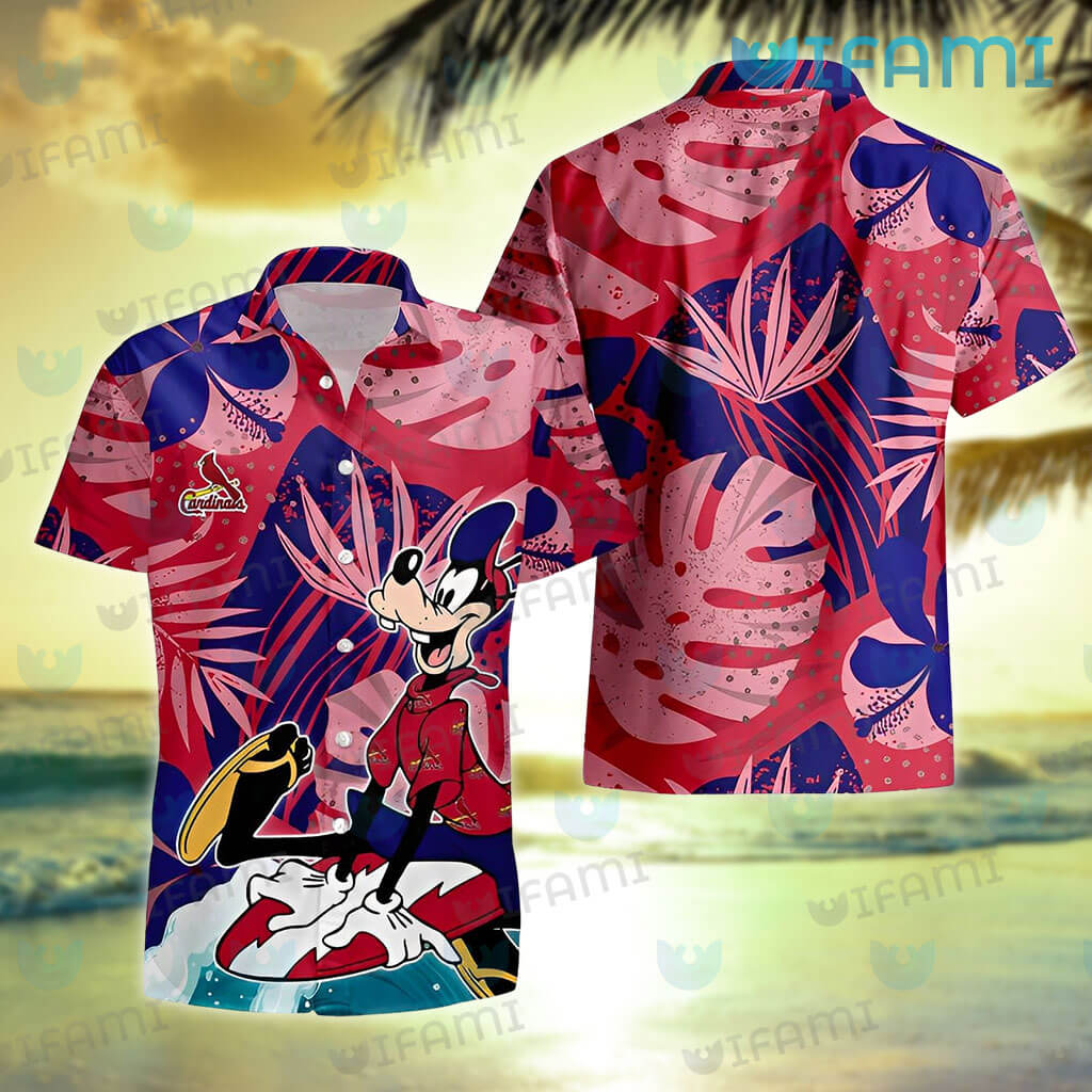 St Louis Cardinals Hawaiian Shirt Goofy Surfing St Louis Cardinals