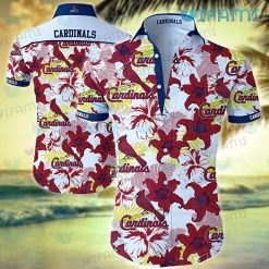 St Louis Cardinals Hawaiian Shirt Lily Hibiscus Flower St Louis Cardinals Gift