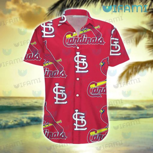 St Louis Cardinals Hawaiian Shirt Logo Pattern St Louis Cardinals Gift