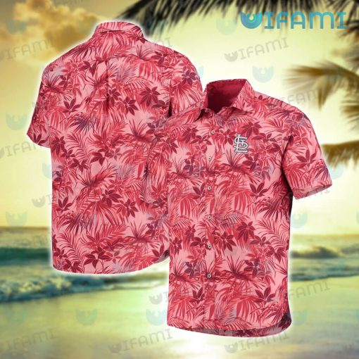 St Louis Cardinals Hawaiian Shirt Palm Leaf St Louis Cardinals Gift