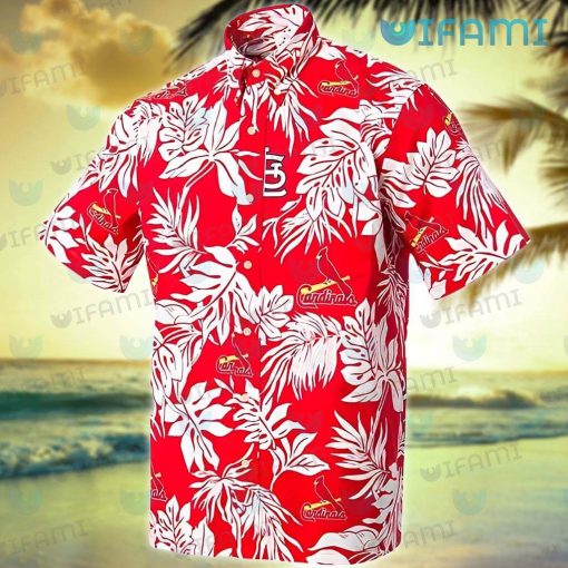 St Louis Cardinals Hawaiian Shirt Palm Leaves St Louis Cardinals Gift