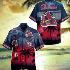 St Louis Cardinals Hawaiian Shirt Palm Tree Logo St Louis Cardinals Gift