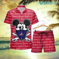 St Louis Cardinals Hawaiian Shirt Pirate Mickey St Louis Cardinals Gift