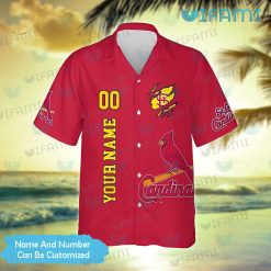 St Louis Cardinals Hawaiian Shirt Ripped Logo Custom St Louis Cardinals Present