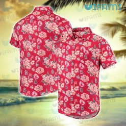 St Louis Cardinals Hawaiian Shirt Rose Pattern St Louis Cardinals Gift