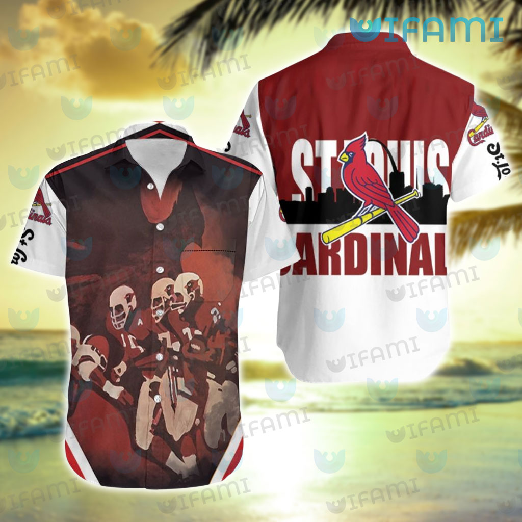 Custom Name and Number St. Louis Cardinals Hawaiian Shirt Gift - Jomagift