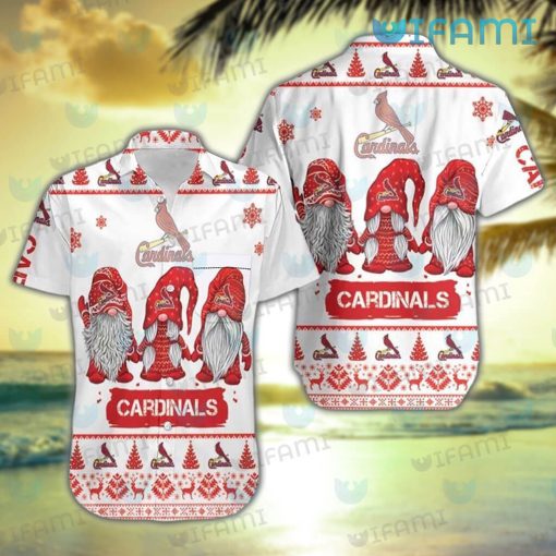 St Louis Cardinals Hawaiian Shirt Xmas Gnomes St Louis Cardinals Gift