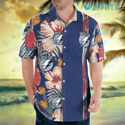 Tampa Bay Lightning Hawaiian Shirt Big Hibiscus Tampa Bay Lightning Gift