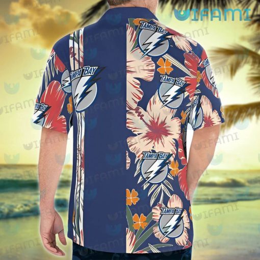 Tampa Bay Lightning Hawaiian Shirt Big Hibiscus Tampa Bay Lightning Gift