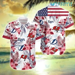 Tampa Bay Lightning Hawaiian Shirt Grunge Pattern Tampa Bay Lightning Gift