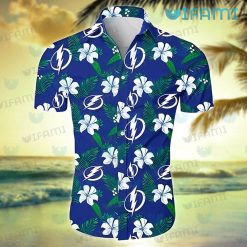 Tampa Bay Lightning Hawaiian Shirt Lily Pattern Tampa Bay Lightning Gift
