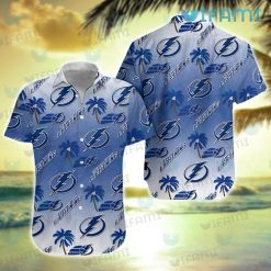 Tampa Bay Lightning Hawaiian Shirt Logo Pattern Tampa Bay Lightning Gift
