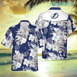 Tampa Bay Lightning Hawaiian Shirt Monstera Leaves Tampa Bay Lightning Gift