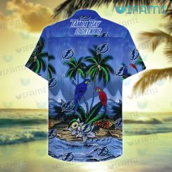 Tampa Bay Lightning Hawaiian Shirt Parrots Tropical Sea Tampa Bay Lightning Gift