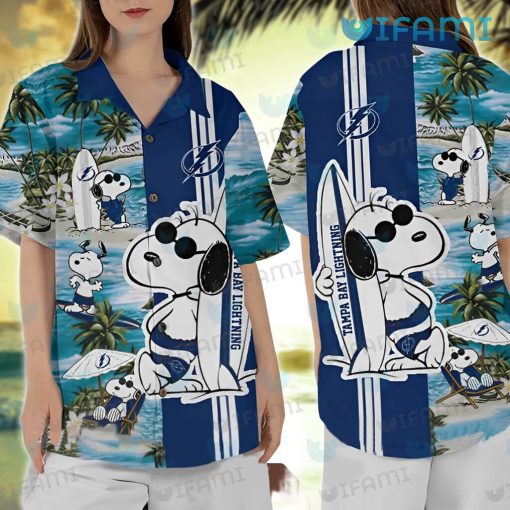 Tampa Bay Lightning Hawaiian Shirt Snoopy Surfing Tampa Bay Lightning Gift