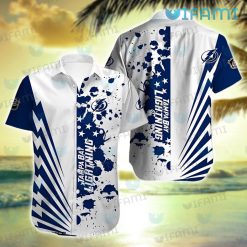 Tampa Bay Lightning Hawaiian Shirt Splash Pattern Tampa Bay Lightning Gift