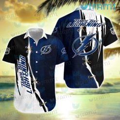 Tampa Bay Lightning Hawaiian Shirt Stitches Grunge Pattern Tampa Bay Lightning Gift
