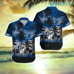 Tampa Bay Lightning Hawaiian Shirt Sunset Coconut Tree Tampa Bay Lightning Gift