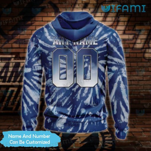 Tampa Bay Lightning Hoodie 3D Blue Tie Dye Custom Tampa Bay Lightning Gift