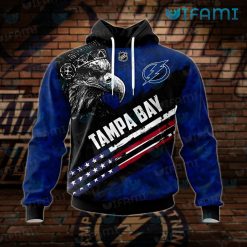 Tampa Bay Lightning Hoodie 3D Eagle USA Flag Tampa Bay Lightning Gift