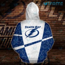 Tampa Bay Lightning Hoodie 3D Football Pattern Tampa Bay Lightning Present Back