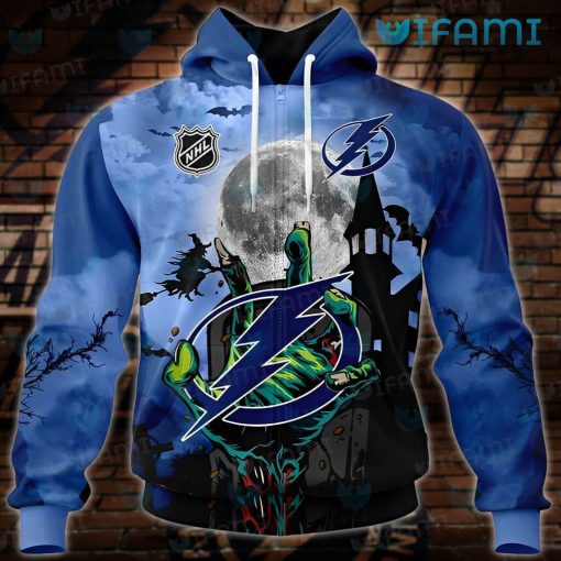 Tampa Bay Lightning Hoodie 3D Halloween Night Tampa Bay Lightning Gift