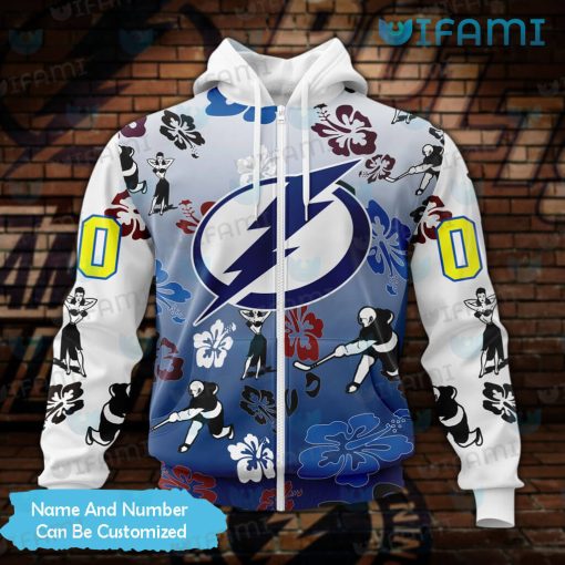 Tampa Bay Lightning Hoodie 3D Hawaii Design Custom Tampa Bay Lightning Gift