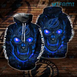 Tampa Bay Lightning Hoodie 3D Lava Skull Tampa Bay Lightning Gift