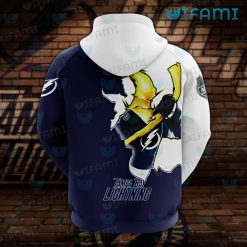 Tampa Bay Lightning Hoodie 3D White Blue Logo Tampa Bay Lightning Gift -  Personalized Gifts: Family, Sports, Occasions, Trending