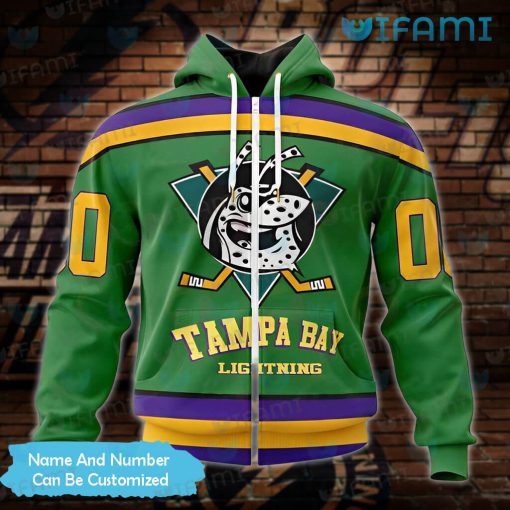 Tampa Bay Lightning Hoodie 3D Mighty Ducks Logo Custom Tampa Bay Lightning Gift