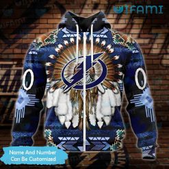 Tampa Bay Lightning Hoodie 3D Native American Custom Tampa Bay Lightning Zipper