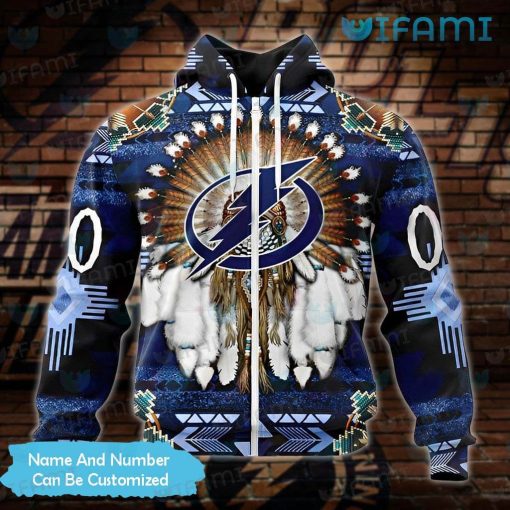 Tampa Bay Lightning Hoodie 3D Native American Custom Tampa Bay Lightning Gift