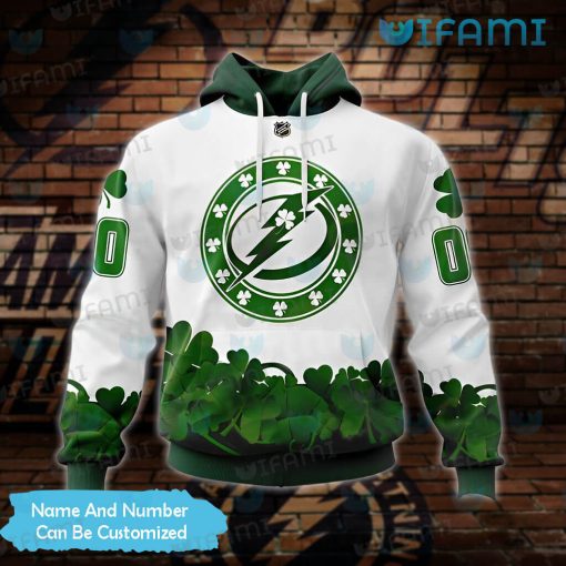 Tampa Bay Lightning Hoodie 3D Shamrock Pattern Custom Tampa Bay Lightning Gift