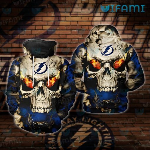 Tampa Bay Lightning Hoodie 3D Skull Firing Tampa Bay Lightning Gift