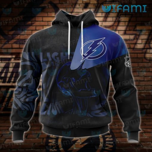 Tampa Bay Lightning Hoodie 3D Skull Graphic Design Tampa Bay Lightning Gift