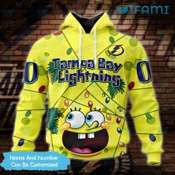 Tampa Bay Lightning Hoodie 3D SpongeBob Lights Custom Tampa Bay Lightning Gift