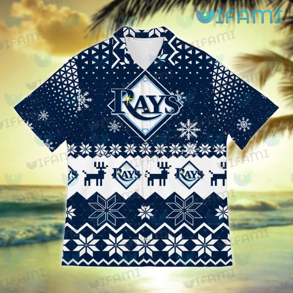 Tampa Bay Rays New Trends Custom Name And Number Christmas Hawaiian Shirt -  Freedomdesign