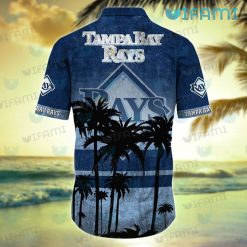Tampa Bay Rays Hawaiian Shirt Coconut Tree TB Rays Present Back