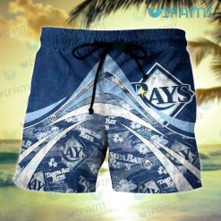 Tampa Bay Rays Hawaiian Shirt Flower Pattern TB Rays Short