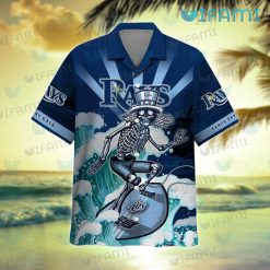 Tampa Bay Rays Hawaiian Shirt Grateful Dead Skeleton Surfing TB Rays Present