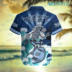 Tampa Bay Rays Hawaiian Shirt Grateful Dead Skeleton Surfing TB Rays Present Back