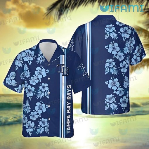 Tampa Bay Rays Hawaiian Shirt Hibiscus Pattern TB Rays Gift