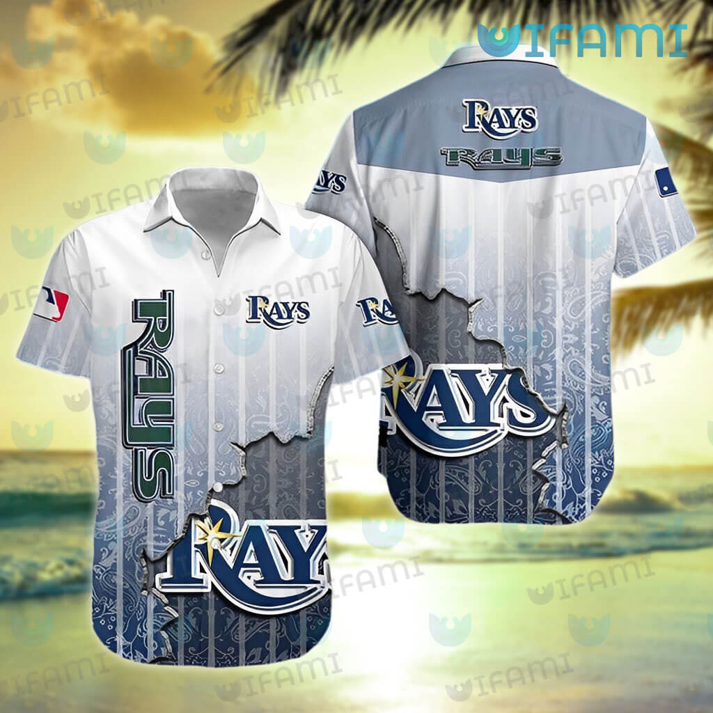 Personalized Tampa Bay Rays Baseball White Hawaiian Shirt And