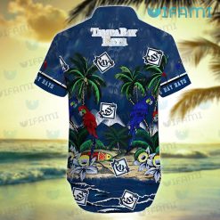 Tampa Bay Rays Hawaiian Shirt Parrot Couple Tropical Summer TB Rays Gift